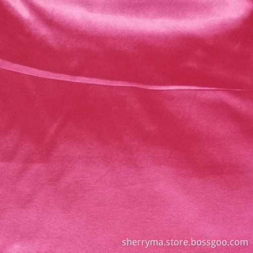 Stretch satin spandex 100 polyester fabric